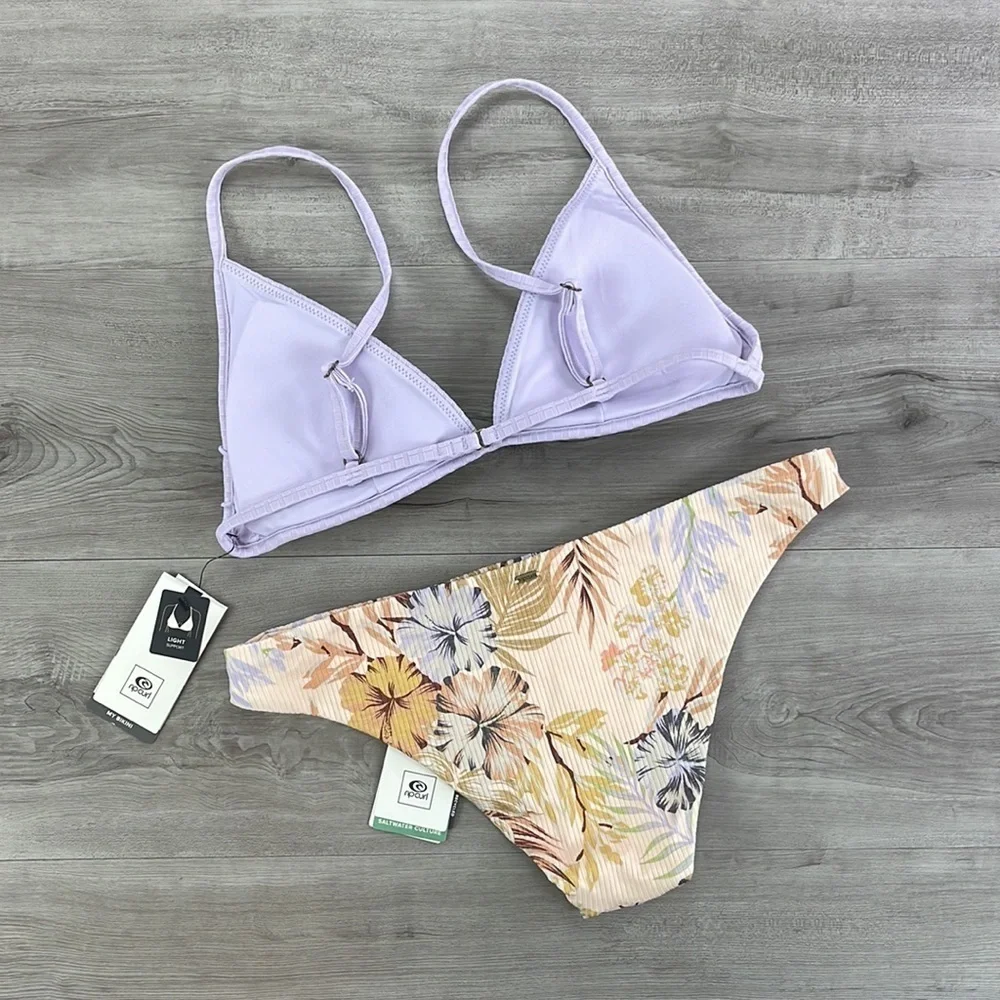 ☀️RIP CURL☀️ PREMIUM SURF BANDED PARADISE CALLING CHEEKY BIKINI SET